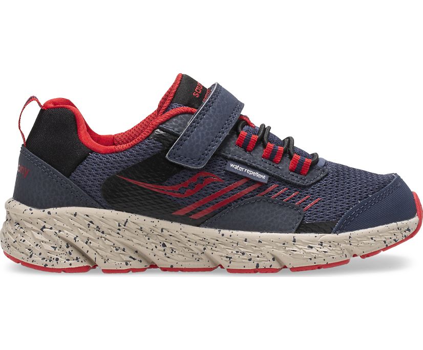 Kids' Saucony Wind Shield A/C Sneakers Navy / Red | Singapore 785TCEV